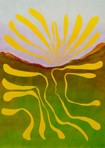 Manfred Krautschneider, "Open 4" 2016, Oil on canvas