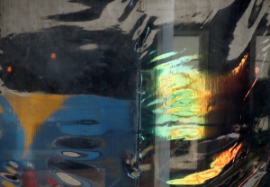 Manfred Krautschneider "Harbour" 2022 aprox 84x84 cm.