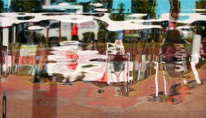 Manfred Krautschneider "Shifting ground" 2022 about 50x86 cm.